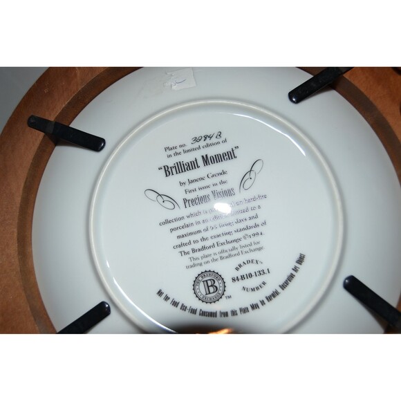 Vintage Hummingbird Plate with Hanger Strength Beauty and  Serene - Picture 4 of 5